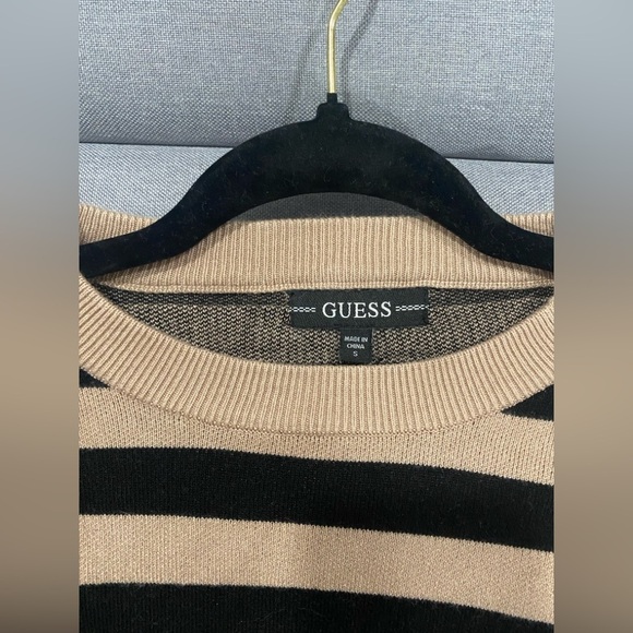 Guess Striped and Patterned Sweater - Black and Tan - Picture 5 of 9